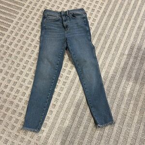 We The Free Blue Skinny Jeans with Classic Indigo Wash